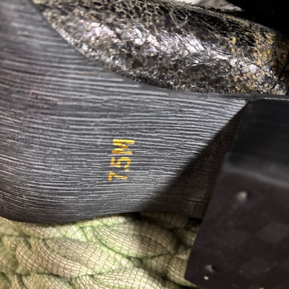 Durango Crush Bling Seqin Crackle Black Leather Boho Western Boots - Picture 10 of 11